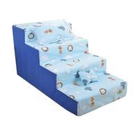 4-Steps Pet Stairs Dog Steps Climbing Activity Ladder Ramp Mobility Aid For Aging Dogs Supplies 80x40x40cm 13 Colors pet dog(G)