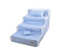 4-Steps Pet Stairs Dog Steps Climbing Activity Ladder Ramp Mobility Aid For Aging Dogs Supplies 80x40x40cm 13 Colors pet dog(A)