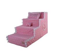 4-Steps Pet Stairs Dog Steps Climbing Activity Ladder Ramp Mobility Aid For Aging Dogs Supplies 80x40x40cm 13 Colors pet dog(I)
