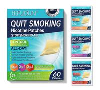 (4) Stop Aid Craving Control Smoking Aid Clear Lung Support Patches Fit For Smokers