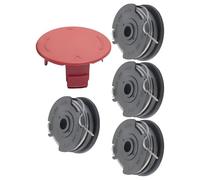 4 Strimmer Spool Line 1 Cover Cap Compatible with Bosch Art 24/27/30/30-36 LI, F016800351 Replacement Standard Double Autofeed Nylon Spool Wire 1.6mm x 6m