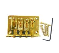 4 String 60mm Guitar Tail Pipe Fixed Hardtail Roller Saddle Bridge Top Load Guitar Bridge Tailpiece For Electric Guitars