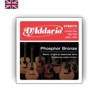 4-String Acoustic Bass Guitar Strings - Corrosion-Resistant Phosphor Bronze Set