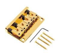 4 String Bass Guitar Bridge Adjustable String Bass Bridge Metal Texture 79.5x51.5mm Professional String Stability Bridge for Bridge