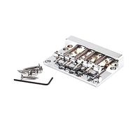 4 String Bass Hardtail Bridge With Screws & Wrench Bass Guitar Bridge Vintage Brass Saddles Replacement Parts Vintage Guitar Bridge