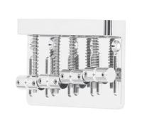 4 String Electric Bass Bridge, Fixed Electric Bass Bridge with Thickened Base Plate for P Jazz (Silver