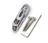 4 String Electric Bass Bridge Gold Plated String Through Body Design with Adjustable Brass Saddles for Enhances Easy Installation Guitar Bridge Parts