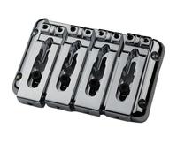 4-String Electric Bass Bridge Tailpiece, Bass Guitar Bridge Saddle Replacement Part BB204