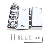4 String Electric Bass Guitar Bridge Hard Tail Fixed Bass Guitar Bridge Roller Saddles Bridge For Bass Guitar Part