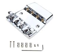 4 String Electric Bass Guitar Bridge Hard Tail Fixed Bass Guitar Bridge Roller Saddles Bridge For Bass Guitar Part