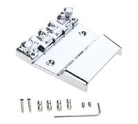 4 String Electric Bass Guitar Bridge Hard Tail Fixed Bass Guitar Bridge Roller Saddles Bridge For Bass Guitar Part
