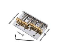 4 String Electric Bass Guitar Fixed Bridge Guitar Bridge Guitar Assembly Metal Texture For Electric Guitar Bass Bridge Replacement
