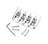 4 String Hard Tail Fixed Bass Bridge With Screws & Wrench A Top Load Tailpiece For Electric Instruments