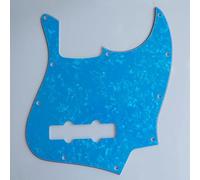 4 String J Bass Style Pickguard Bass Pick Guard Scratch Plate for Fender USA/Mexico Jazz J Bass Guitar Replacement Parts (6-Blue Pearl)