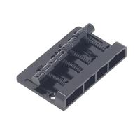 4 String Retro Style Electric Bass Bridge Thickened Base Plate Suitable for P Bass, J Bass Style Bass, Iron Zinc Alloy Material (Black)