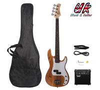 4 Strings Electric Bass Guitar Full Set + 20W Amp Bag Strap Cable Kit