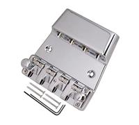 4 Strings Fixed Bridge Replacement Hardtail Saddles Bridge Electric Bass Guitar Saddles Bridge Easy To Installation