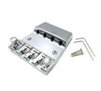 4 Strings Fixed Bridge Replacement Hardtail Saddles Bridge Electric Bass Guitar Saddles Bridge Easy To Installation