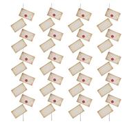 4 Strings Magic Floating Decoration Envelope Banner with 40PCS Beautiful Envelope Cards and Clear Hangable String for Christmas Halloween Birthday Graduation Party Office Home Decoration