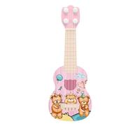 4 Strings Mini Guitar,Toddler Ukulele Guitar Toy Cartoon Kids Children Educational Learning Musical Instrument for Children Musical Enlightenment (Little Bear Pattern)