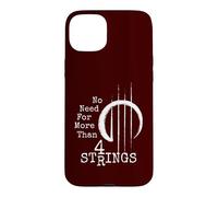 4 Strings Ukulele Bass Violin Anti-Guitar Insult Diss Fun Case for iPhone 15 Plus