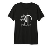 4 Strings Ukulele Bass Violin Anti-Guitar Insult Diss Fun Premium T-Shirt
