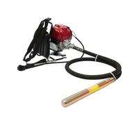 4 Stroke 1.4hp Backpack Concrete Vibrator, 15" Vibrating Rod, 3500rpm, Aluminum/Plastic/Steel Construction, Shock-Absorbing Design for Construction Projects