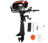4 Stroke 7HP Outboard Boat Motor - Outboard Engine Aluminum TCI Ignition System mit 1.4L Fuel Tank Fishing Boat Engine 196cc 5.1KW for Small Watercraft, Kayaks, Canoes, Dinghies (4 Stroke 7HP)
