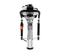 4 Stroke Gas Powered Push Pile Driver, 38CC Gasoline Engine Kit, Pile & Power Integrated Design, 45/55mm Pile Head, Comfortable Non-slip Handle for Dam Reinforcement & Fence Piling
