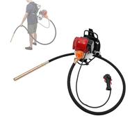 4 Stroke Gasoline Concrete Vibrator, Portable Backpack Concrete Vibrator with 8.2ft/9.84ft Vibrators Rod, Engine Concretes Vibrating Tool, for Constructions Site and Laying Foundations(3meter)