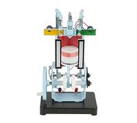4 Stroke Hand Crank Internal Combustion Engine Model, Scientific Teaching Aid Gasolines Engine Model for Physics Mechanics Experiment Teaching Instrument