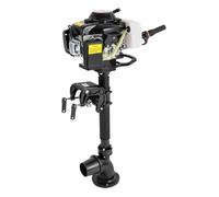 4 Stroke Outboard Motor, 55cc 4.0hp Fishing Boat Engine with CDI Ignition, 2.9kW 4500-5500rpm,Max. thrust 1100 lbs,Winds Cooling System Outboard Trolling Motor for Boat Fishing Dinghy up to 4m