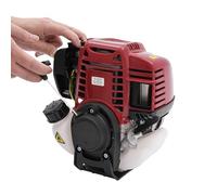 4 Stroke Petrol Engine, 37.7cc Small Gas Engine 1kW 6500rpm Hand Pull Start | Air Cooled Single Cylinder Motor, Replacement Engine for Strimmer Brush Cutter Garden Tools, 0.65L Fuel Tank, 19x17x25cm