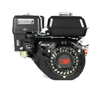 4 Stroke Petrol Engine 7.5Hp Petrol Go Kart 25° Inclined Single Cylinder Gasoline Engine 0.6L Non-Contact Transistor Magneto with Heat Dissipation Holes Tank and Pull Handle