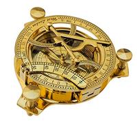 4" Sundial Compass - Solid Brass Sun Dial
