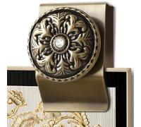 4 Tapestry and Quilt Hangers with Rug Clamps, Anti-Tilt Wall Kit with Dual-Hole for Blankets and Delicate Fabrics (Bronze)