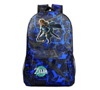 (4) "Tears of the Game" Zelda Kingdom Print, Teenager Primary and Secondary School Bag, Men's and Women's Casual Backpack