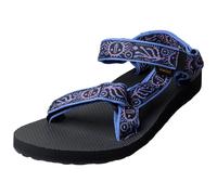 (4) Teva Original Universal Womens Walking Sandals in Blue Black