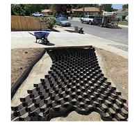 4" Thick Gravel Grid Paver System - Honeycomb Erosion Control for Driveways, Patios & Gardens - Permeable Ground Grid - Sizes from 6.5ft to 20ft Wide