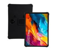4 Thicken Cornors Shockproof Silicon Cover Case Compatible with Fro TCL NXTPAPER 14 14.3 inch 9491G/T Tablet Case Folding Stand Protective Cover with Pencil Full Protection (TCL 9194G/T 14.3 Black)