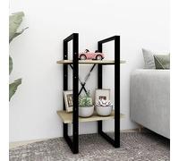 4-Tier Book Cabinet, Engineered Wood Bookshelf, Modern Industrial Bookcase with Ample Storage for Home Office Living Room