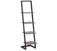 4 Tier Bookcase Black JOPLIN
