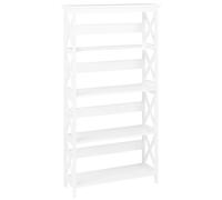 4 Tier Bookcase FOSTER 152 cm White