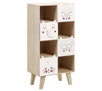 4 Tier Bookcase RUPERT 79 cm Light Brown