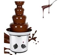 4 Tier Chocolate Fountain Machine, 170W Electric Chocolate Melting Fountain Nostalgia Machine, Large Chocolate Melting Fondue Maker, Universal 220V Chocolate Melting Machine for Party Banquet
