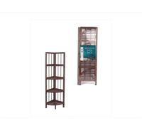 4 Tier Coffee Wooden Corner Rack Multipurpose Use Wooden Rack 28 x 26 x 110cm