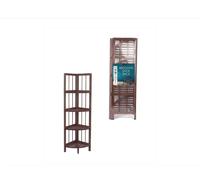 4 Tier Coffee Wooden Corner Rack Multipurpose Use Wooden Rack 28 x 26 x 110cm