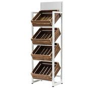 4-Tier Display Rack - Maximize Visibility and Easy Access for Treats in Convenience Stores, Markets, and Retail - Sturdy, Space-Saving Design for Optimal Organization