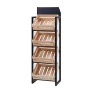 4-Tier Display Rack - Maximize Visibility and Easy Access for Treats in Convenience Stores, Markets, and Retail - Sturdy, Space-Saving Design for Optimal Organization