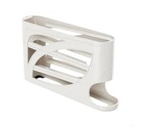 4-Tier Egg Organizer with Auto-Roll Feature for Refrigerator Holds For 30 Eggs Minimalist Design Saves Space in Busy Kitchen Environments (White)